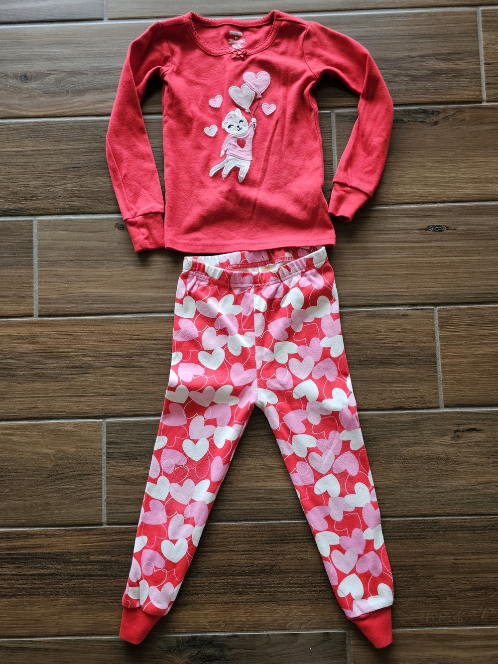 Gymboree Gymmies Cat Kitty Hearts Pajamas 3T